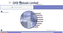 Desktop Screenshot of gkbopticals.com