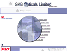 Tablet Screenshot of gkbopticals.com